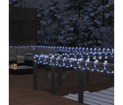 vidaXL lampiņu virtene ar 1200 LED, vēsi balta, 50 m, PVC