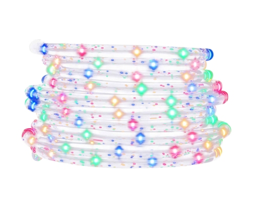 vidaXL lampiņu virtene ar 120 LED, daudzkrāsaina, 5 m, PVC