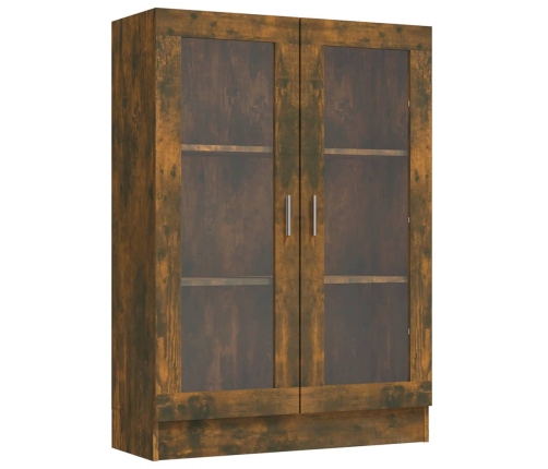 vidaXL vitrīnas skapis, ozolkoka, 82,5x30,5x115 cm, inženierijas koks