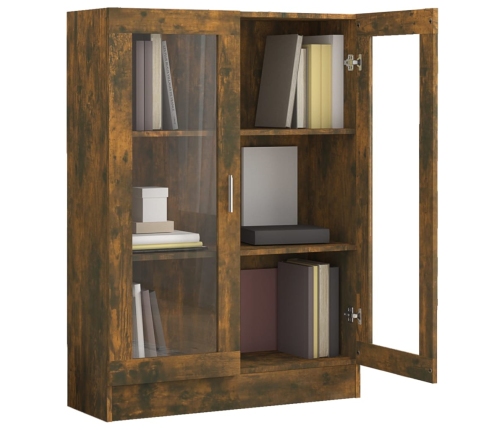 vidaXL vitrīnas skapis, ozolkoka, 82,5x30,5x115 cm, inženierijas koks