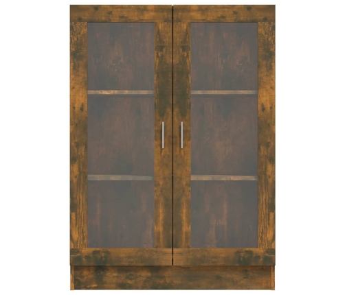 vidaXL vitrīnas skapis, ozolkoka, 82,5x30,5x115 cm, inženierijas koks