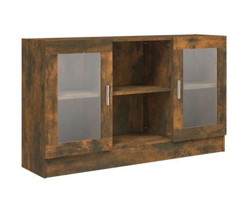 vidaXL vitrīnas skapis, ozolkoka, 120x30,5x70 cm, inženierijas koks