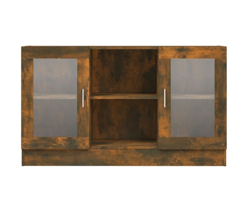 vidaXL vitrīnas skapis, ozolkoka, 120x30,5x70 cm, inženierijas koks