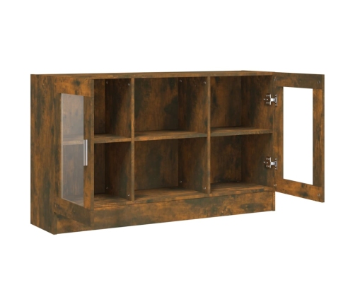 vidaXL vitrīnas skapis, ozolkoka, 120x30,5x70 cm, inženierijas koks