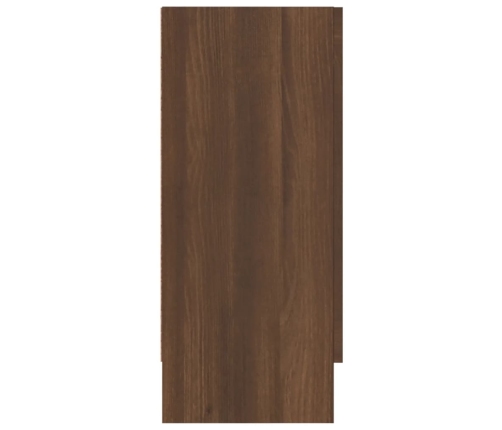 vidaXL vitrīnas skapis, brūna ozola, 120x30,5x70 cm, inženierijas koks