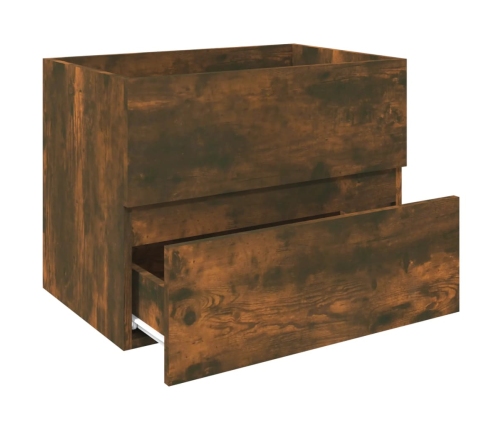 vidaXL izlietnes skapītis, ozolkoka, 60x38,5x45 cm, inženierijas koks