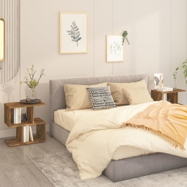 Naktsgaldiņi, 2 Gab., Ozola, 50X30X51,5 Cm, Inženierijas Koks Vidaxl