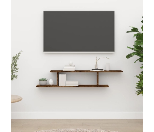 vidaXL sienas TV plaukts, ozola krāsa, 125x18x23 cm, inženierijas koks