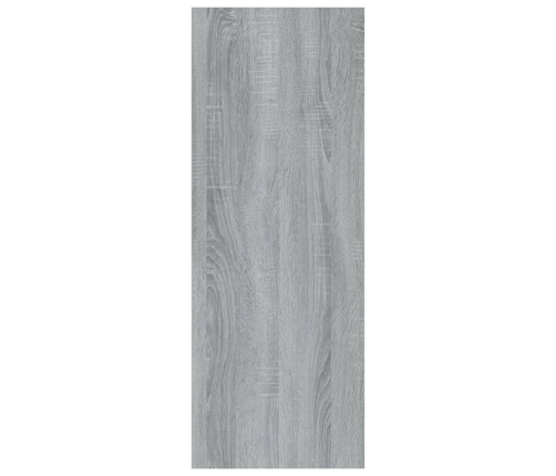 vidaXL konsoles galds, pelēka ozolkoka, 78x30x80 cm, inženierijas koks