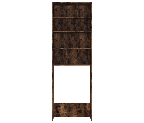 vidaXL veļasmašīnas plaukts, ozolkoka krāsa, 64x24x190 cm