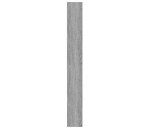 vidaXL veļasmašīnas plaukts, pelēka ozolkoka krāsa, 64x24x190 cm