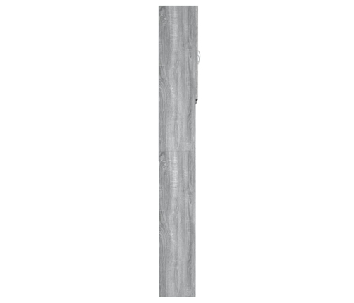 vidaXL veļasmašīnas skapītis, pelēcīga ozola krāsa, 64x25,5x190 cm