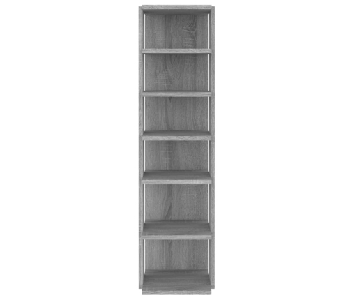 vidaXL apavu plaukti, 2 gab., pelēki, 27,5x27x102cm, inženierijas koks