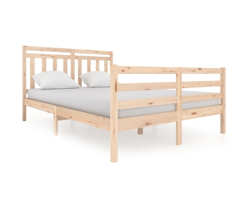 vidaXL gultas rāmis, masīvkoks, 140x200 cm