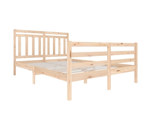 vidaXL gultas rāmis, masīvkoks, 140x200 cm