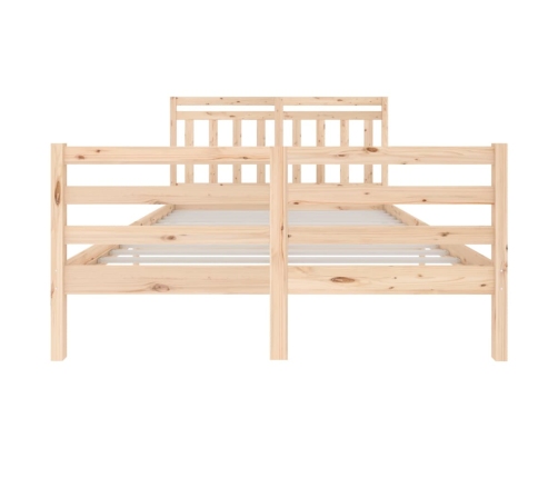 vidaXL gultas rāmis, masīvkoks, 140x200 cm