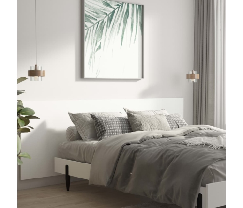 vidaXLSienas galvgalis , balts, 240x1,5x80 cm, inženierijas koks