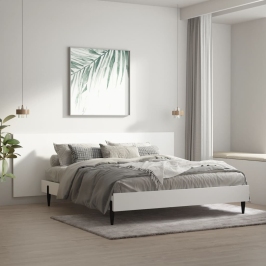 Vidaxlsienas Galvgalis , Balts, 240X1,5X80 Cm, Inženierijas Koks