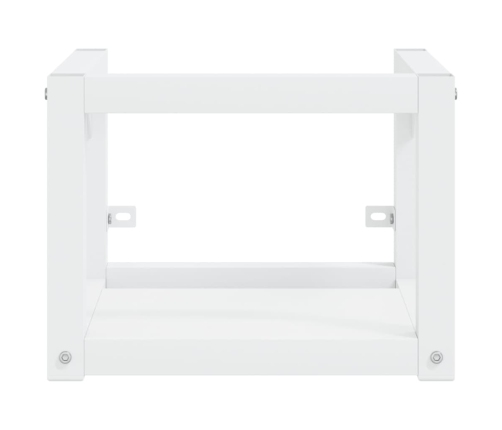 vidaXL vannasistabas skapītis ar iebūvētu izlietni, balts, dzelzs