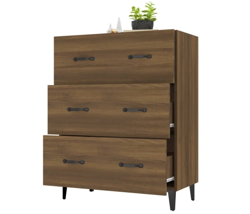 vidaXL kumode, ozolkoka krāsa, 69,5x34x90 cm, inženierijas koks