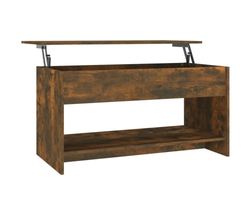 vidaXL kafijas galdiņš, ozolkoka, 102x50x52,5 cm, inženierijas koks