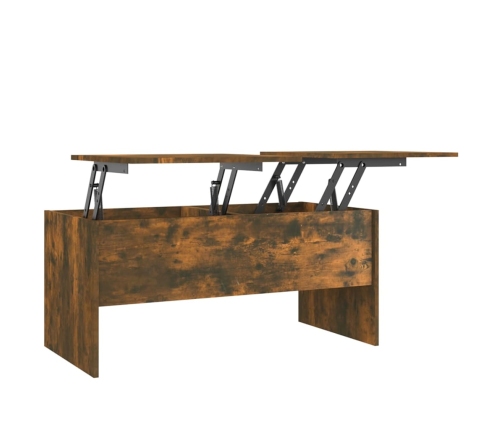 vidaXL kafijas galdiņš, ozolkoka, 102x50,5x46,5 cm, inženierijas koks