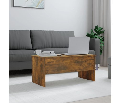 vidaXL kafijas galdiņš, ozolkoka, 102x50,5x46,5 cm, inženierijas koks