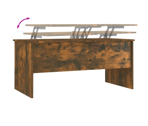 vidaXL kafijas galdiņš, ozolkoka, 102x50,5x46,5 cm, inženierijas koks