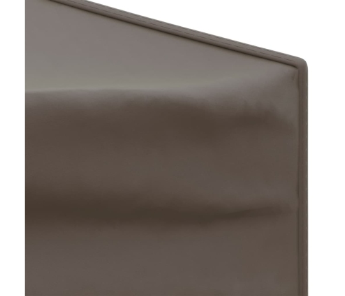 vidaXL saliekama nojume ar sienām, pelēkbrūna, 2x2 m