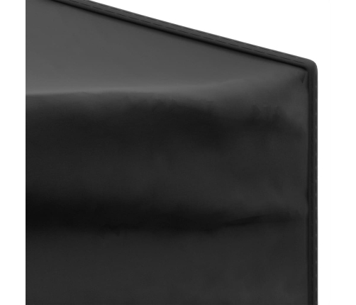 vidaXL saliekama nojume ar sienām, melna, 2x2 m