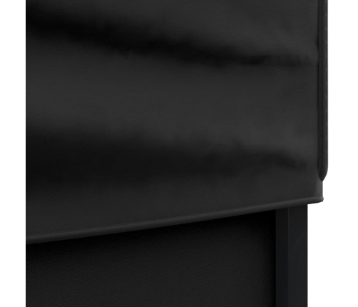 vidaXL saliekama nojume ar sienām, melna, 3x6 m