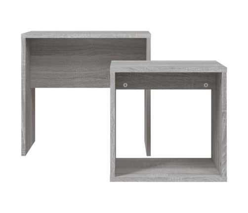 vidaXL kafijas galdiņi, 2 gab., sabīdāmi, ozola, inženierijas koks