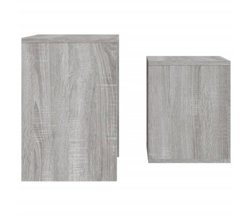 vidaXL kafijas galdiņi, 2 gab., sabīdāmi, ozola, inženierijas koks