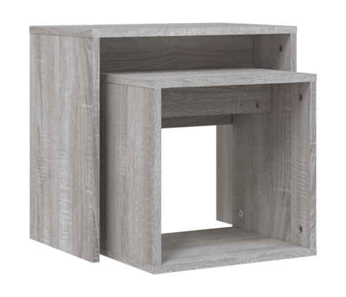 vidaXL kafijas galdiņi, 2 gab., sabīdāmi, ozola, inženierijas koks