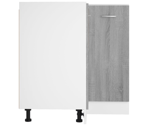 Virtuves Skapītis, Pelēks, 75,5X75,5X81,5 Cm, Inženierijas Koks Vidaxl