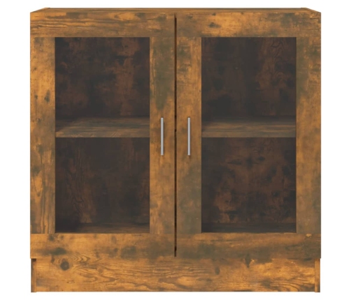 vidaXL vitrīnas skapis, ozola krāsa, 82,5x30,5x80cm, inženierijas koks