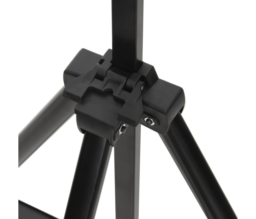 vidaXL, regulējams molberts, melns metāls