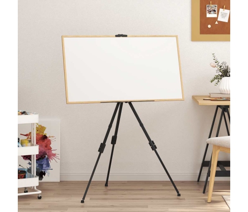 vidaXL, regulējams molberts, melns metāls