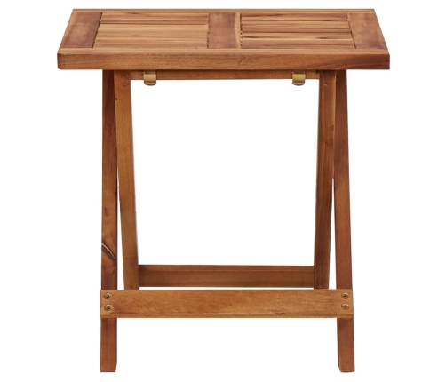 vidaXL 2-daļīgs sauļošanās zviļņu komplekts ar galdiņu, akācijas koks