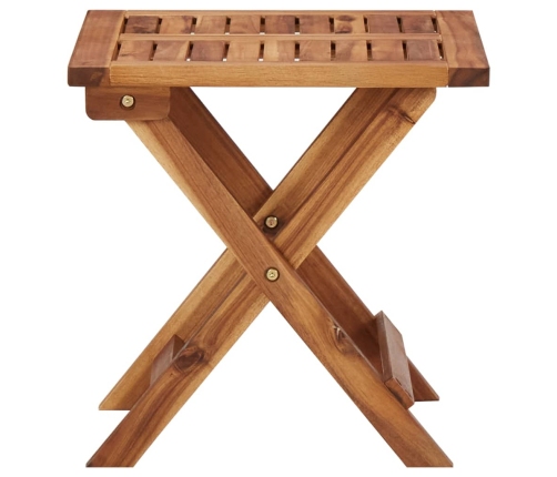 vidaXL 2-daļīgs sauļošanās zviļņu komplekts ar galdiņu, akācijas koks