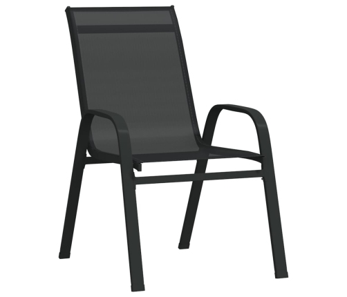 7-Daļīgs Dārza Mēbeļu Komplekts, Melns Vidaxl