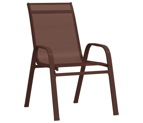 7-Daļīgs Dārza Mēbeļu Komplekts, Brūns, Melns Vidaxl