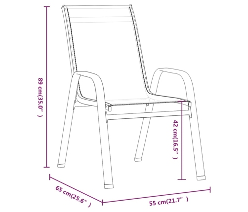 7-Daļīgs Dārza Mēbeļu Komplekts, Brūns, Melns Vidaxl