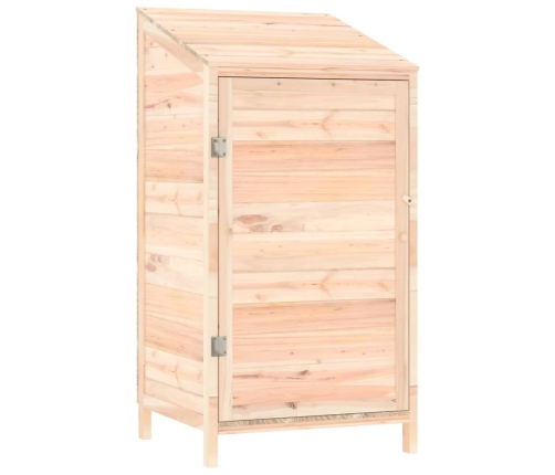 vidaXL dārza šķūnis, 55x52x112 cm, egles masīvkoks