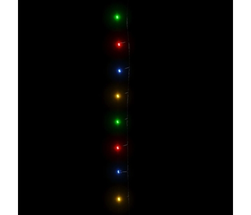 vidaXL LED lampiņu virtene ar 150 LED, daudzkrāsaina, 15 m, PVC