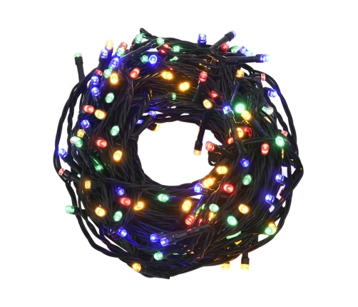 vidaXL LED lampiņu virtene ar 2000 LED, daudzkrāsaina, 200 m, PVC