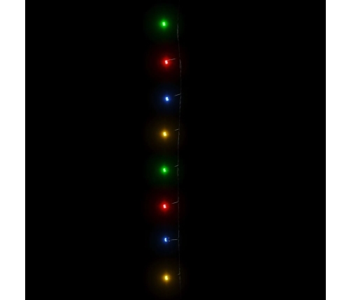 vidaXL LED lampiņu virtene ar 2000 LED, daudzkrāsaina, 200 m, PVC