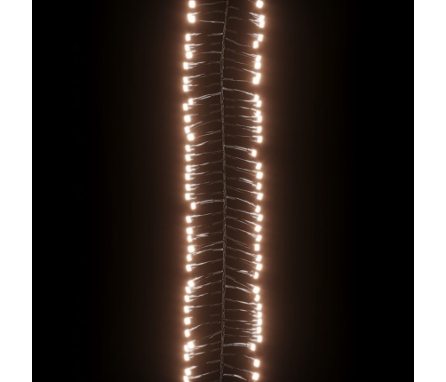 vidaXL LED lampiņu virtene ar 400 LED, silti balta, 7,4 m, PVC