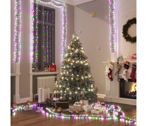 vidaXL LED lampiņu virtene ar 2000 LED, pasteļtoņi, 17 m, PVC