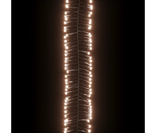 vidaXL LED lampiņu virtene ar 3000 LED, silti balta, 23 m, PVC